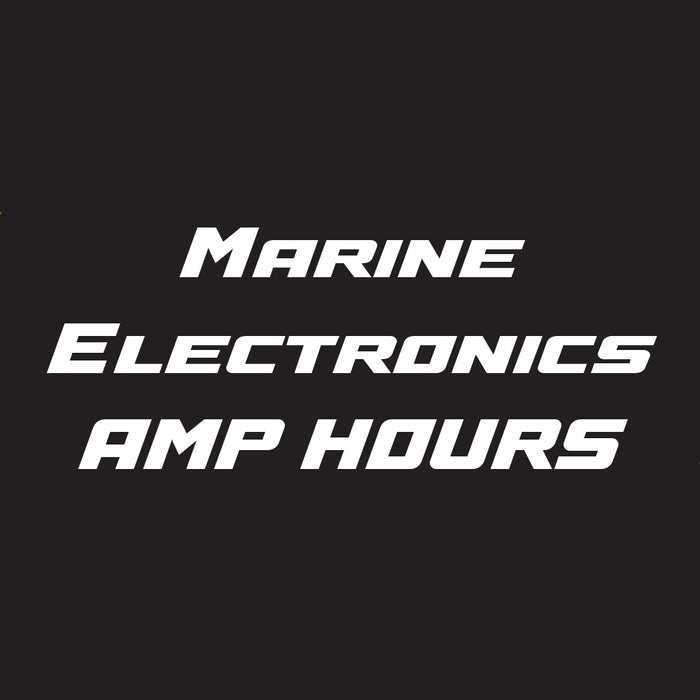 Marine Electronics Battery Selection - Amp Hours