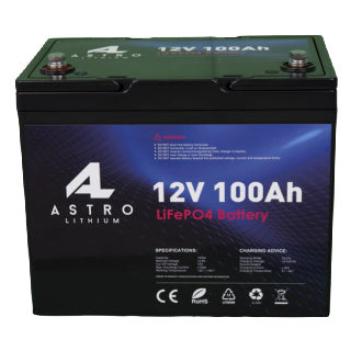 Astro Lithium 12V 100Ah Deep Cycle Battery