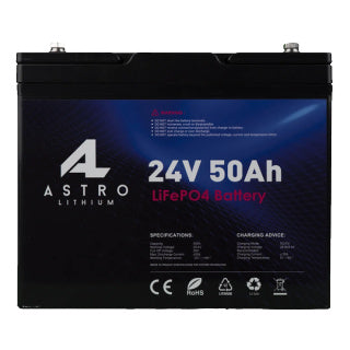 Astro Lithium 24V 50Ah Deep Cycle Battery