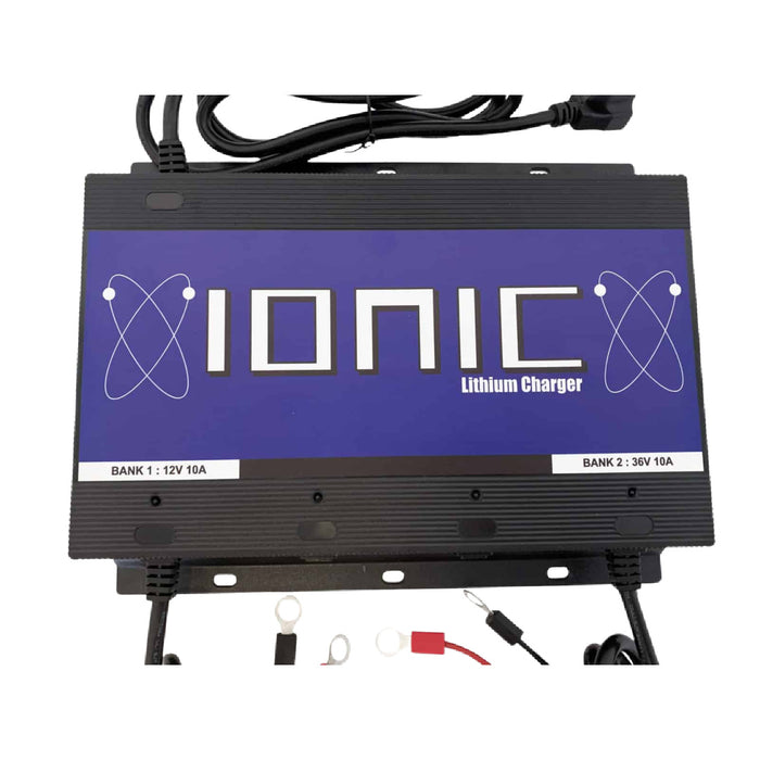 Ionic Lithium 2 Bank 12V 10A, 36V 10A Lithium Battery Charger