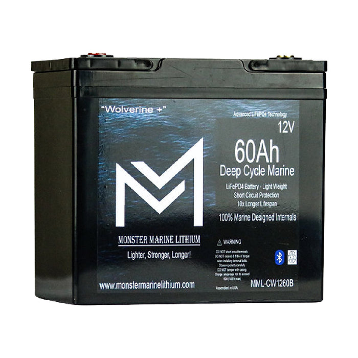 Monster Marine Lithium 12V 60Ah Battery  Lithium Battery Source — Lithium  Battery Source